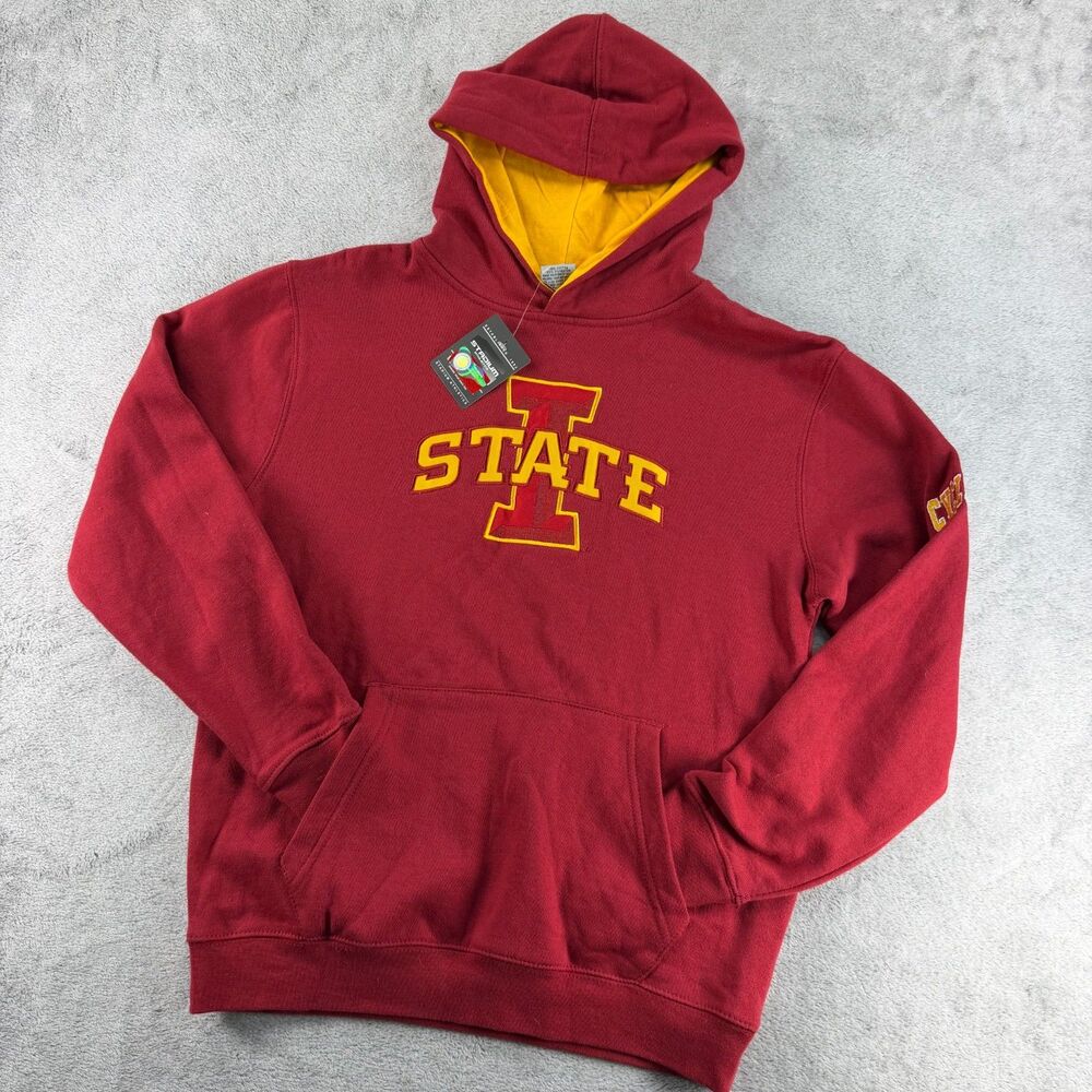 Iowa State Cyclones Hoodie Youth M 12-14 Stadium Athletics NWT Applique ISU